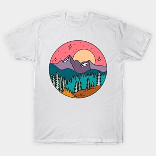 Mountain Forest Sky T-Shirt